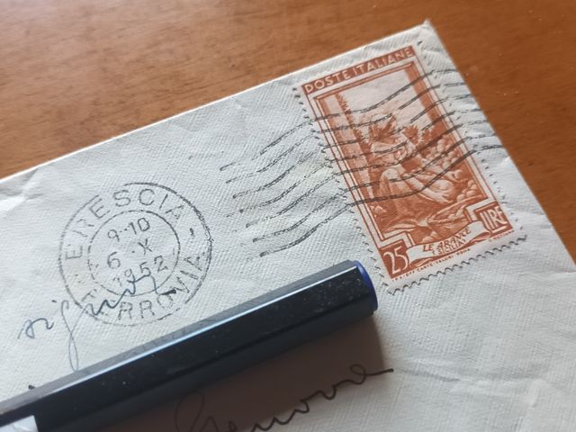 Francobollo Italia 25 Lire - Busta