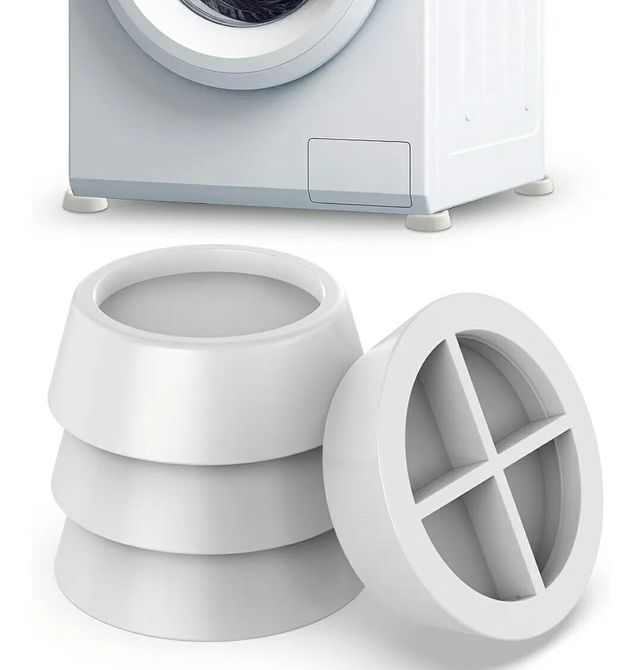 4 Antivibraciónes lavadora goma dura 