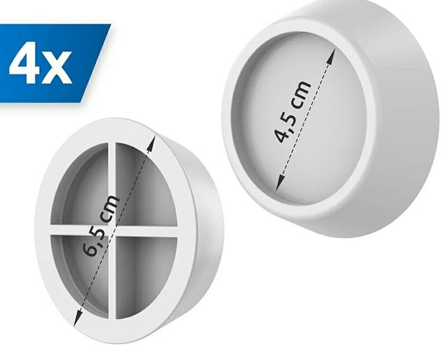 4 Antivibraciónes lavadora goma dura 