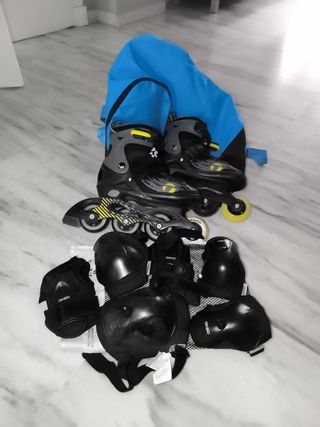Patines en línea niño c/protecciones