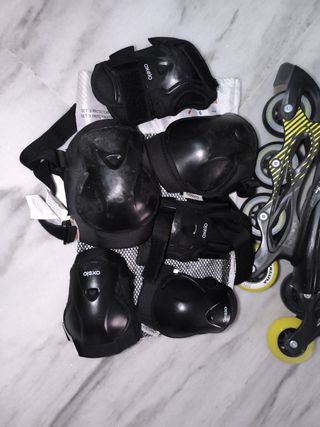 Patines en línea niño c/protecciones