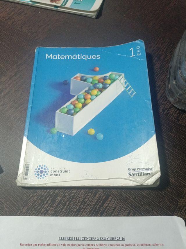 MATEMATIQUES 1 SEC CONSTRUINT MONS