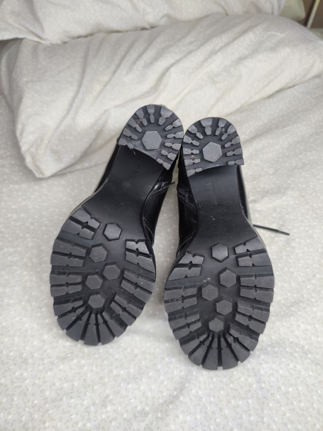 Botines negros plataforma tacón
