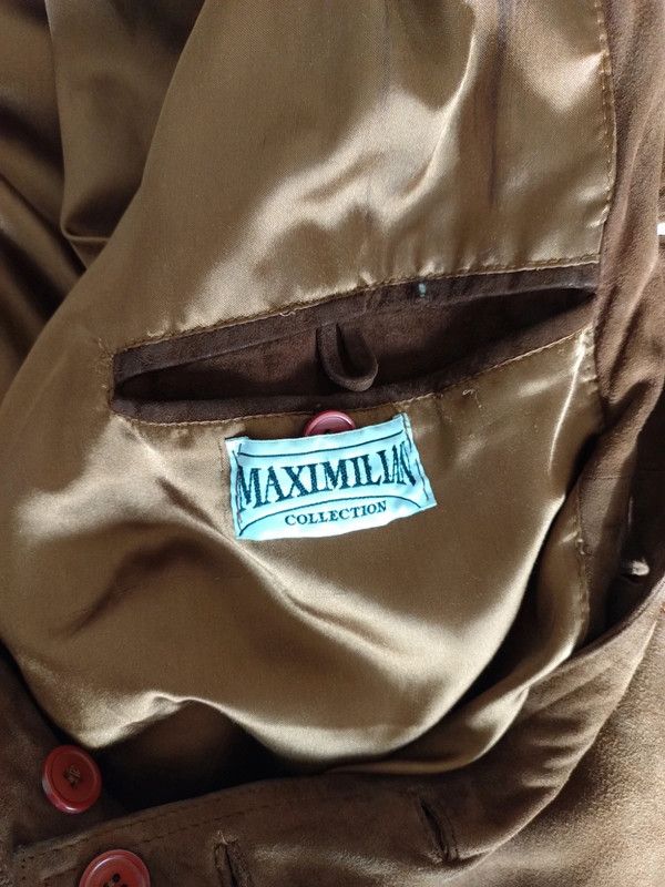 Giubbotto giacca uomo vera pelle scamosciata 52 L