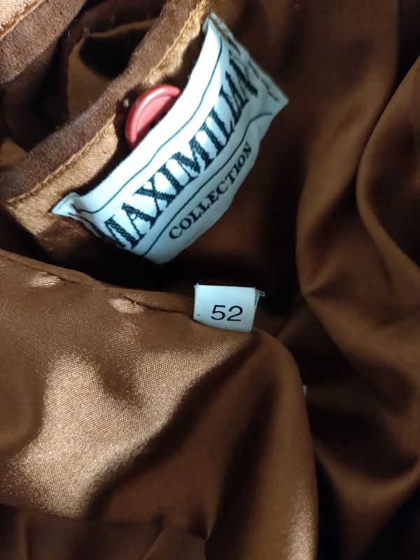 Giubbotto giacca uomo vera pelle scamosciata 52 L