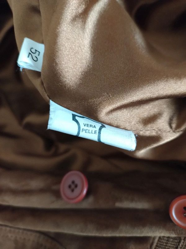 Giubbotto giacca uomo vera pelle scamosciata 52 L