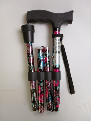 Bastón Plegable para Andar Flores