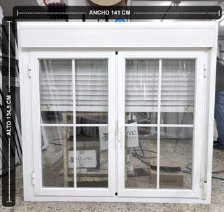 Ventana Abatible de aluminio de 141 x 134,5