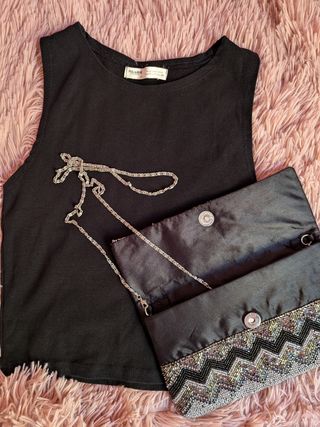 Lote blusa y bolso