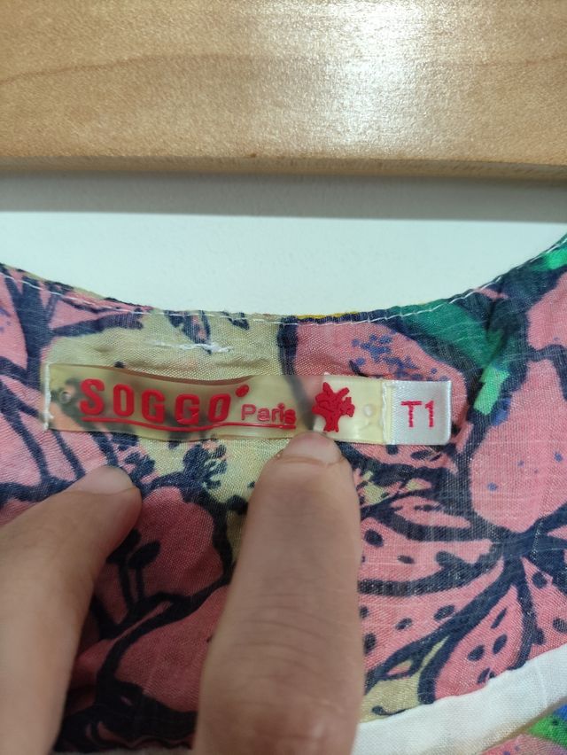 Vestido estampado talla S