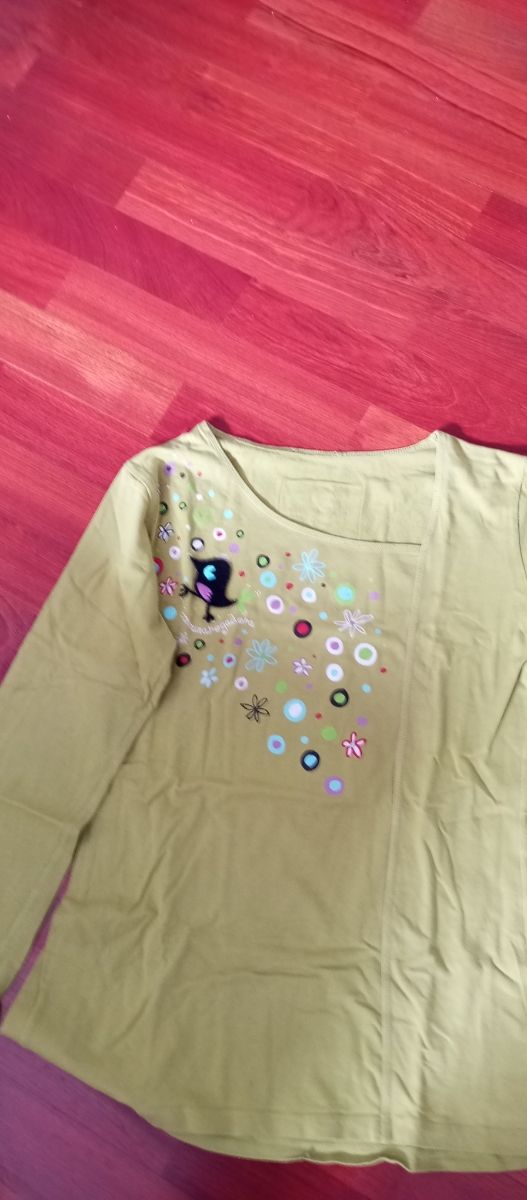 Camiseta algodón verde oliva