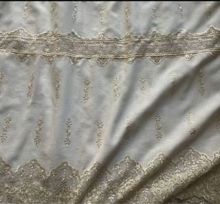 Tessuto pizzo beige