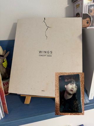 BTS Wings Concept Book + Photocard Suga a mayores de segunda mano
