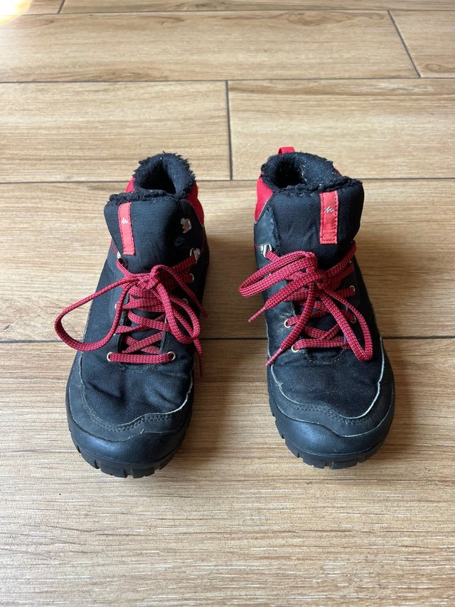 Botas Invierno Mujer - rojas y negras