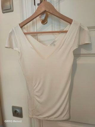 Camiseta Massimo Dutti blanca