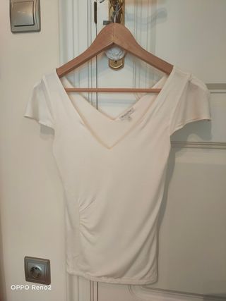 Camiseta Massimo Dutti blanca