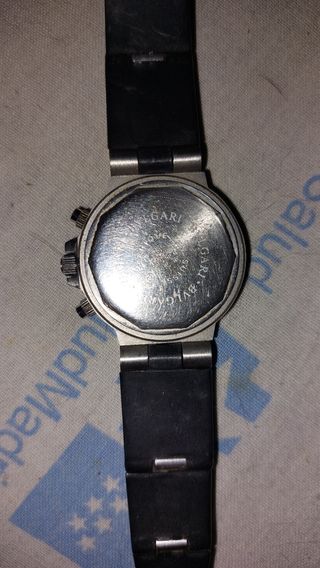 Reloj Bvlgari mujer - plata y negro