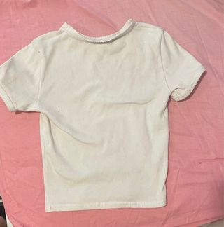 Top corto blanco - Full Moon Chaser