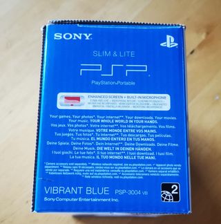 Sony PSP como nueva edición limitada vibrant blue