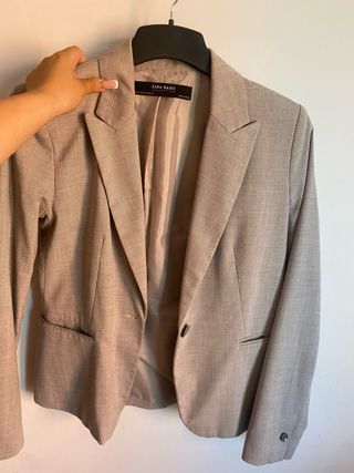 Blazer Zara Gris