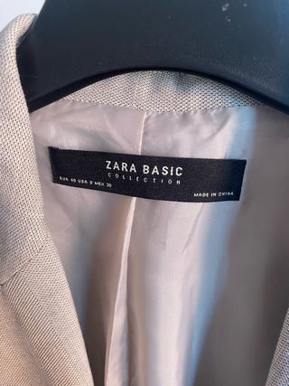Blazer Zara Gris