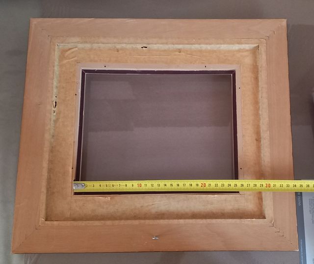 Marcos madera dorados - 2 uds