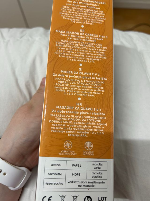 Massaggiatore Testa 2 in 1 - Vibrazione