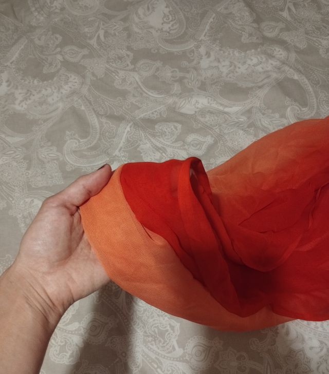 Velo gasa danza oriental - Naranja