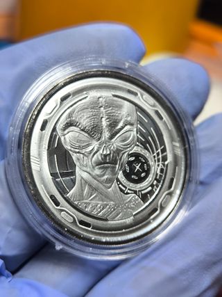 Moneda 1 Onza Plata Alien II