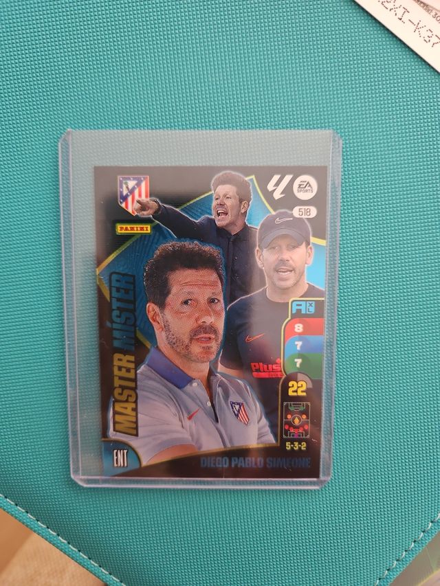 Carta Panini Master Mister Simeone Panini #518
