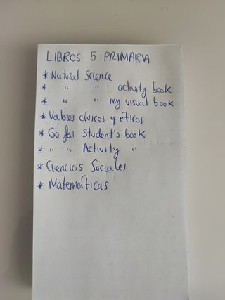 Libros 5 primaria comunidad Madrid