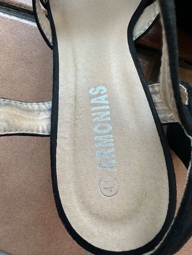 Sandalias tacón negras Armonias nº 41