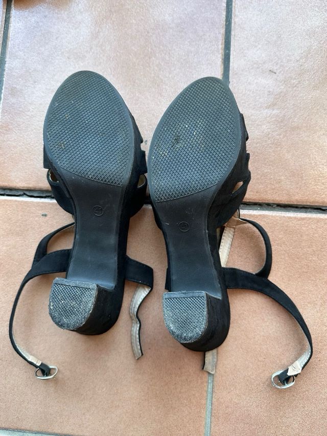 Sandalias tacón negras Armonias nº 41