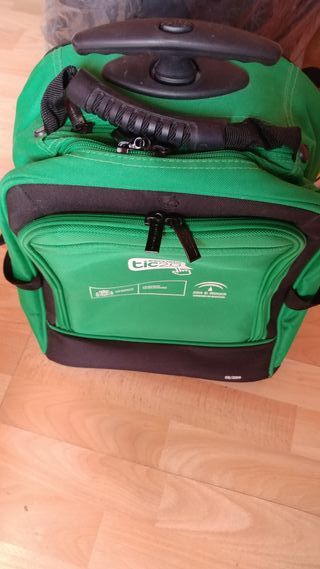 Maleta mochila asa plegable con ruedas, 50×30x20