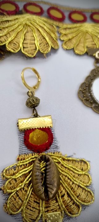 Conjunto collar gargantilla pendientes