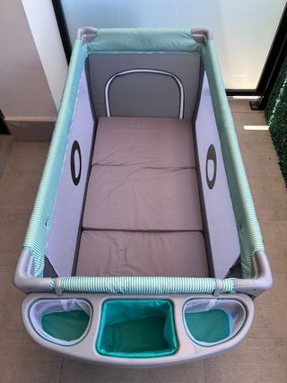 Cuna viaje 60 x 120 cm + colchón plegable ALVI