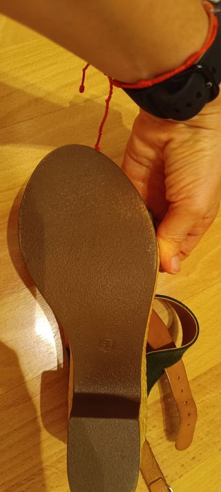 Sandalias Ella Fuelle Marrón-Verde