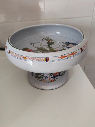 Alzata Ceramica Vintage Dipinta a Mano