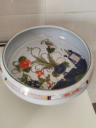 Alzata Ceramica Vintage Dipinta a Mano