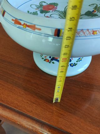 Alzata Ceramica Vintage Dipinta a Mano