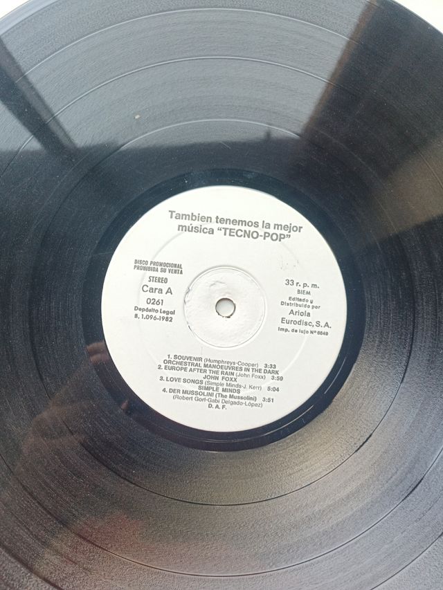 Vinilo Techno-Pop Años 80