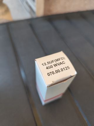 Condensador 12,5µF - 450V~ 50/60Hz