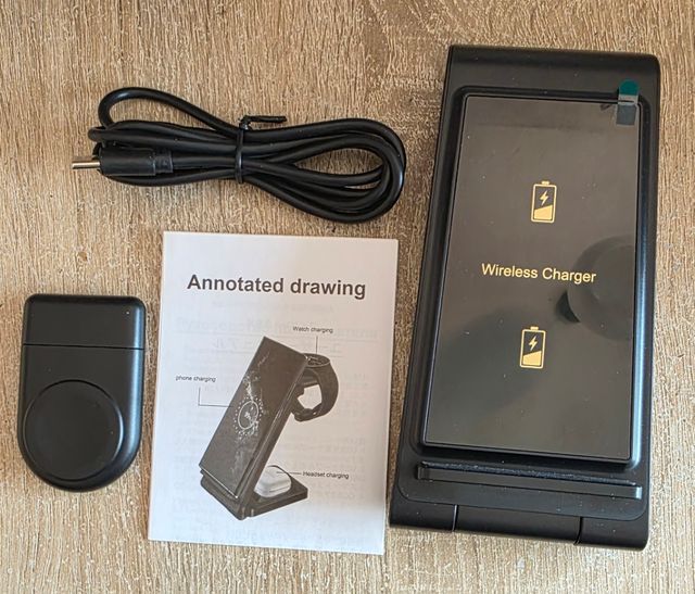 Cargador inalámbrico 3 en 1