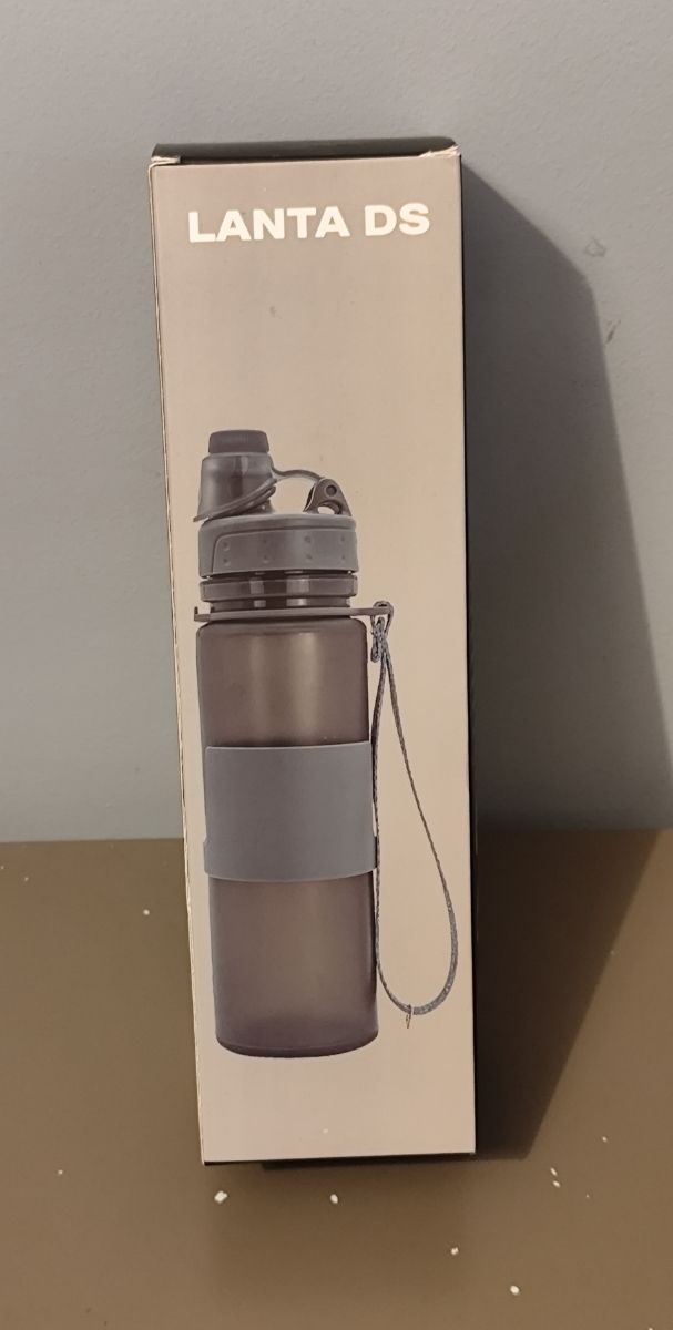 Botella de agua plegable Lanta DS 650ml - Gris