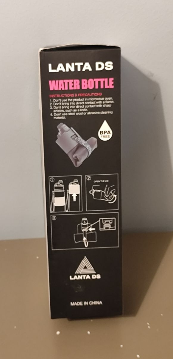 Botella de agua plegable Lanta DS 650ml - Gris