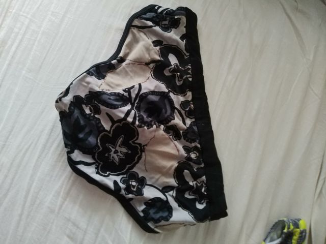 Bañador slip ES beige y negro - Talla M