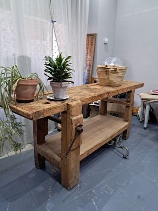 Banco carpintero de madera