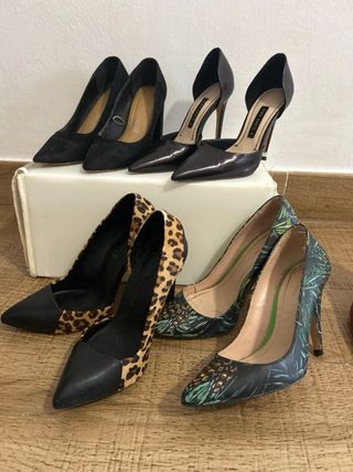 Tacones Zara - negros y rojos
leopardo
verde