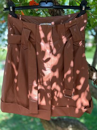 Shorts Pelle Marrone Tg L