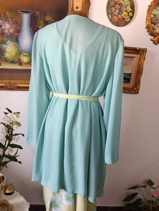 Chaqueta vintage azul celeste